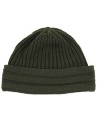 Portolano - Chunky Ribbed Wool Beanie - Lyst