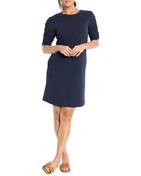 NIC+ZOE - Ruched Elbow Sleeve Dress - Lyst