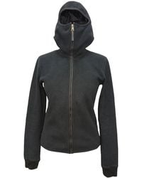 Prada - Zip-Up Hooded Fleece Jacket, Size Int (Authentic Pre-Loved) - Lyst