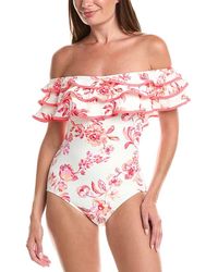 Kate Spade - Ruffle One-Piece - Lyst
