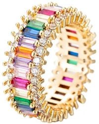 Eye Candy LA - The Luxe Collection 18k Plated Cz Cleopatra Ring - Lyst