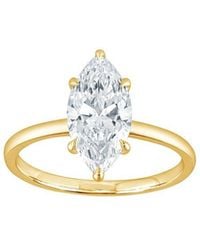 Lab Grown Diamonds - 14K 2.00 Ct. Tw. Lab-Grown Diamond Hidden Halo Engagement Ring - Lyst