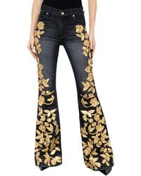 Alice + Olivia - Embellished Mr. Bell Jean - Lyst
