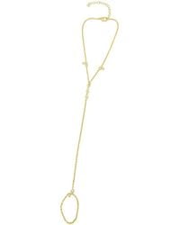 Adornia - 14K Plated Hand Chain - Lyst