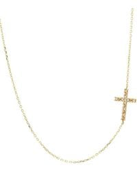 Gemstones - 0.05 Ct. Tw. Diamond 14K Necklace - Lyst