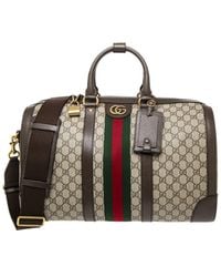 Gucci - Savoy Medium GG Supreme Canvas & Leather Satchel - Lyst