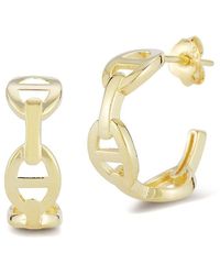Chloe and Madison - 14k Over Silver Mariner Link Hoops - Lyst