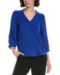 Cece - 3/4 Sleeve V-Neck Blouse - Lyst