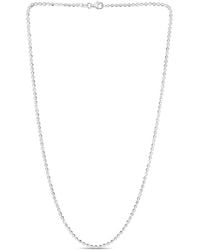 Italian Silver - Chain Necklace - Lyst