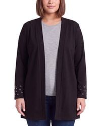 Anne Klein - Plus Grommet Cardigan - Lyst