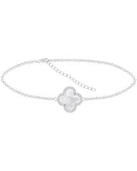 Splendid - 12-13Mm Pearl Cz Station Bracelet - Lyst