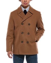 Nautica - Wool-Blend Coat - Lyst