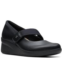 Clarks - Collection Suttyn May Leather Wedge Sandal - Lyst