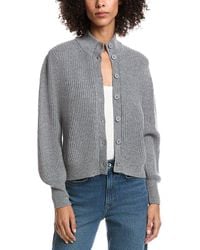 Forte - Button Wool & Cashmere-Blend Cardigan - Lyst