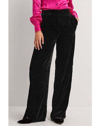 Boden - Velvet Wide Leg Trouser - Lyst