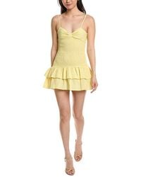 Moonsea - Smocked Mini Dress - Lyst