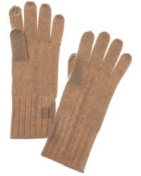Sofiacashmere - Sofiacashmere Classic Cable Cashmere Gloves - Lyst