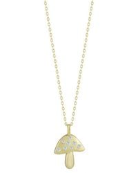 Sphera Milano - 14K Over Cz Mushroom Necklace - Lyst