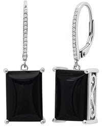 MaxColor - 11.00 Ct. Tw. Onyx Quartz Earrings - Lyst