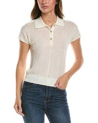Vince - Wool-Blend Knit Polo Shirt - Lyst