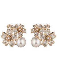 Eye Candy LA - Cz Agathe Stud Earrings - Lyst