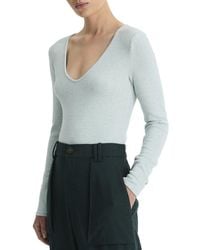 Vince - Cozy V-Neck Top - Lyst