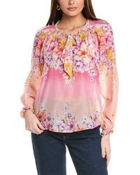 Hale Bob - Arianna Silk-Blend Top - Lyst