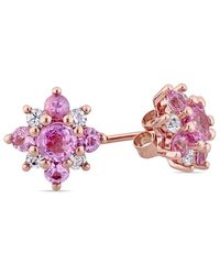 Rina Limor - 14k Rose Gold 1.68 Ct. Tw. Sapphire Studs - Lyst