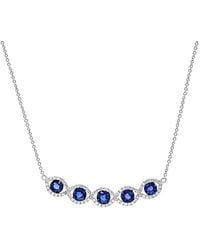 Diana M. Jewels - Fine Jewelry 18k 1.333.83 Ct. Tw. Diamond & Sapphire Necklace - Lyst