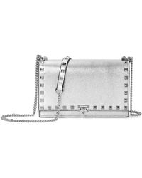 Tiffany & Fred Paris - Studded Fold-Over Leather Clutch - Lyst