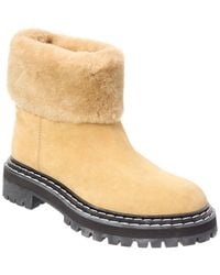 Proenza Schouler - Suede & Shearling Boot - Lyst