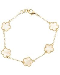 Juvell - 18K Plated Clover Bracelet - Lyst