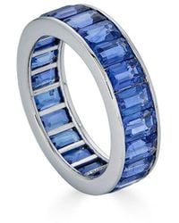 Diana M. Jewels - Fine Jewelry 18K 7.53 Ct. Tw. Sapphire Eternity Ring - Lyst