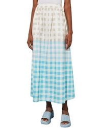 Ming Wang - Poplin Maxi A-Line Skirt - Lyst