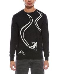 Brodie Cashmere - Ski Slope Wool & Cashmere-Blend Crewneck Sweater - Lyst