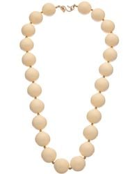 Kenneth Jay Lane - Plated Bead Necklace - Lyst