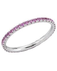 Nephora - 14k 0.30 Ct. Tw. Pink Sapphires Eternity Ring - Lyst