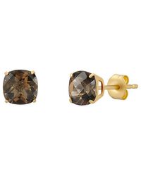 MaxColor - 14k 1.65 Ct. Tw. Smoky Quartz Studs - Lyst