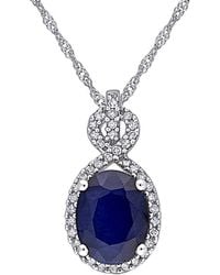 Rina Limor - 10k 2.81 Ct. Tw. Diamond & Sapphire Pendant Necklace - Lyst