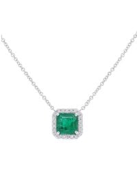 Diana M. Jewels - Fine Jewelry 14k 5.44 Ct. Tw. Diamond & Emerald Necklace - Lyst
