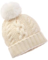 Sofiacashmere - Sofiacashmere Chunky Cable Cashmere Hat - Lyst