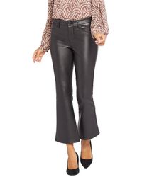 NYDJ - Ava Coated Black Ankle Flare Jean - Lyst