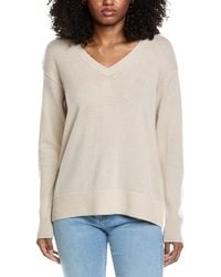 Vince - Boxy Wool & Cashmere-Blend Sweater - Lyst