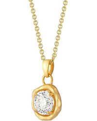 Reiss - 14K 2.01 Ct. Tw. Lab-Grown Diamond Pendant Slide Necklace - Lyst