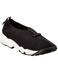 dior fusion sneaker in black technical fabric