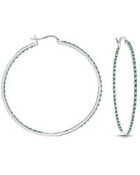 Rachel Glauber - Plated Hoop Earrings - Lyst