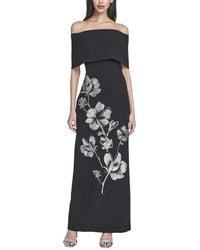 Vince Camuto - Printed Off The Shoulder Maxi Dress - Lyst
