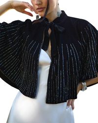 Saachi - Velvet Crush Embellish Cape - Lyst