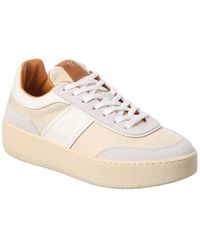 Tod's - Cassette Canvas & Leather Platform Sneaker - Lyst