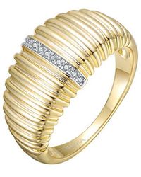 Genevive Jewelry - Rachel Glauber 14K Plated Cz Cocktail Ring - Lyst